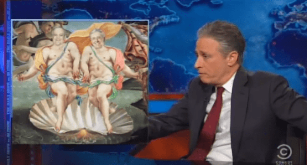 Jon Stewart: Do the Koch brothers want control of our democracy, or 'would they settle for handjobs?'