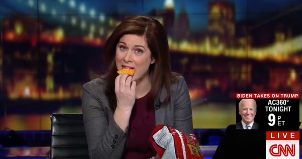 CNN's Erin Burnett proves women can enjoy crunchy chips amid 'crunchless Lady Doritos' fallout
