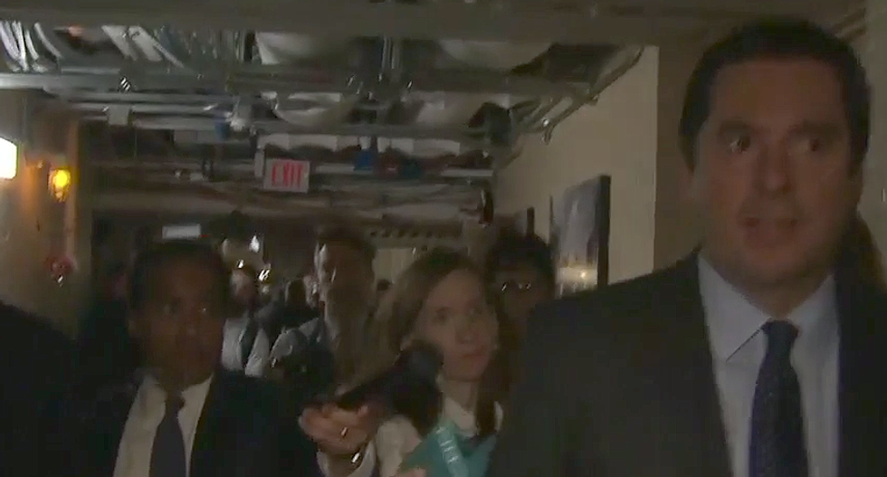 ‘Democracy dies in darkness, my friend’: Devin Nunes blows past reporters asking if he worked with White House on memo