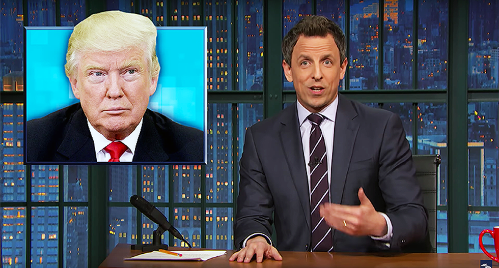 Seth Meyers: You don't need an ID to buy grocery unless you're buying them at the 'strip club'