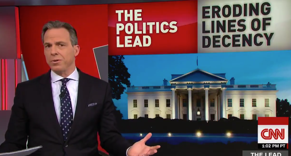 CNN's Jake Tapper crushes Trump for eroding 'basic lines of human decency' by supporting Rob Porter