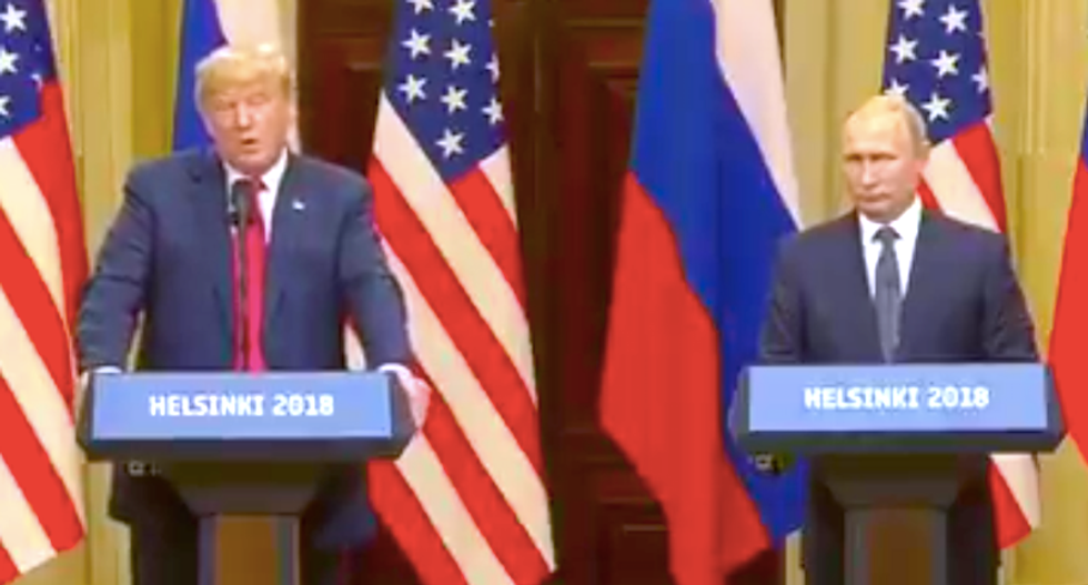 The internet gasps at Trump’s ‘appeasement’ of Putin’s election interference: 'This president is completely owned'
