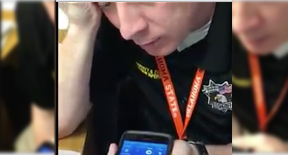 WATCH: Oklahoma county sheriff corporal cons IRS scammer as they try to steal his money