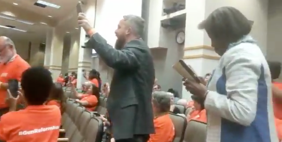 WATCH: Florida gun control advocates chant 'vote them out' as state Senate kills assault weapons ban