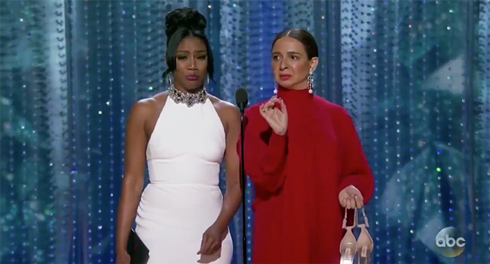 WATCH: Tiffany Haddish and Maya Rudolf reassure racists that the Oscars is still really really white