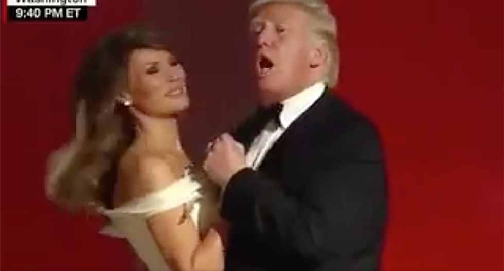 'As usual, it's all about him': Internet can't resist mocking Trump's first dance to 'My Way'