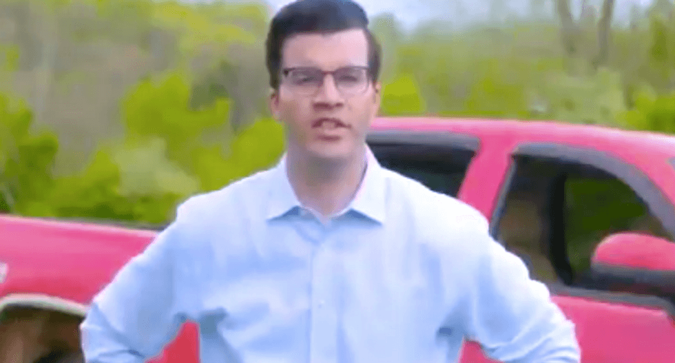 Trump-loving Kentucky Republican shoots a TV in campaign rant against ‘illegals’ and black opponent
