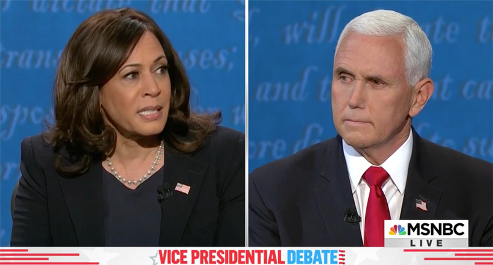 'He lost that trade war': Kamala Harris destroys Pence on Trump's signature economic 'success'