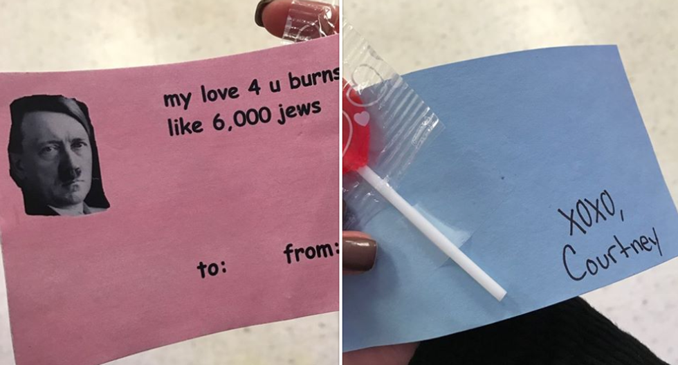 ‘My love 4 u burns like 6,000 Jews': College Republican group apologizes for pro-Nazi Valentine’s cards