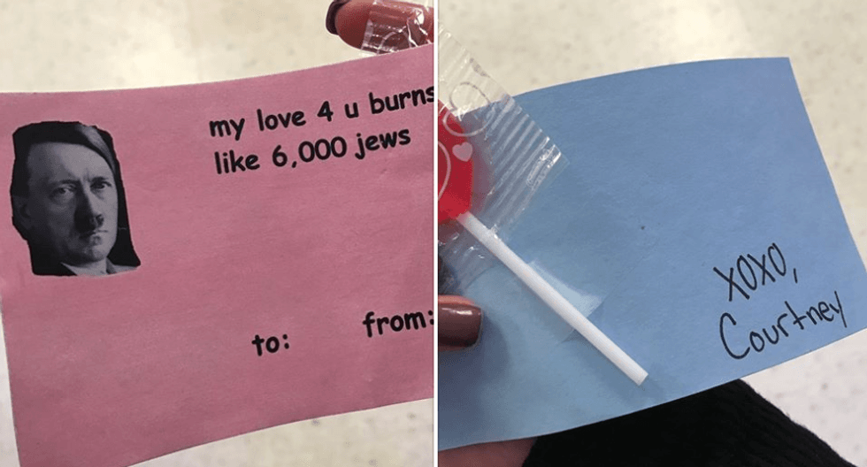 ‘My love 4 u burns like 6,000 Jews': College Republican group apologizes for pro-Nazi Valentine’s cards