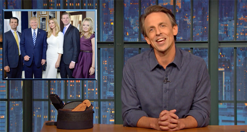 Seth Meyers says Trump is the ‘single most annoying human being on the face of the earth’ during brutal sendoff