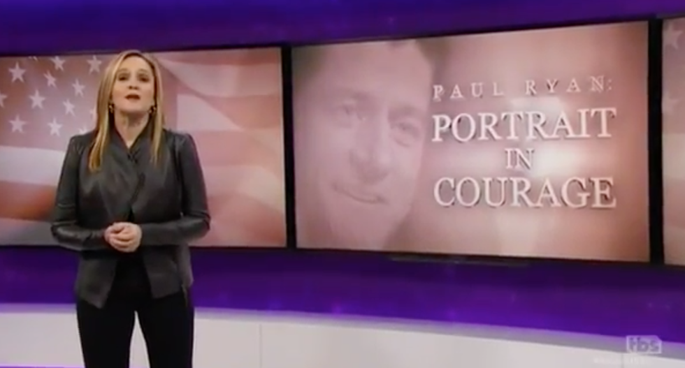 Sam Bee torches ‘brown-noser’ Paul Ryan for helping ‘wildly incompetent bumblef*cks’ take the White House