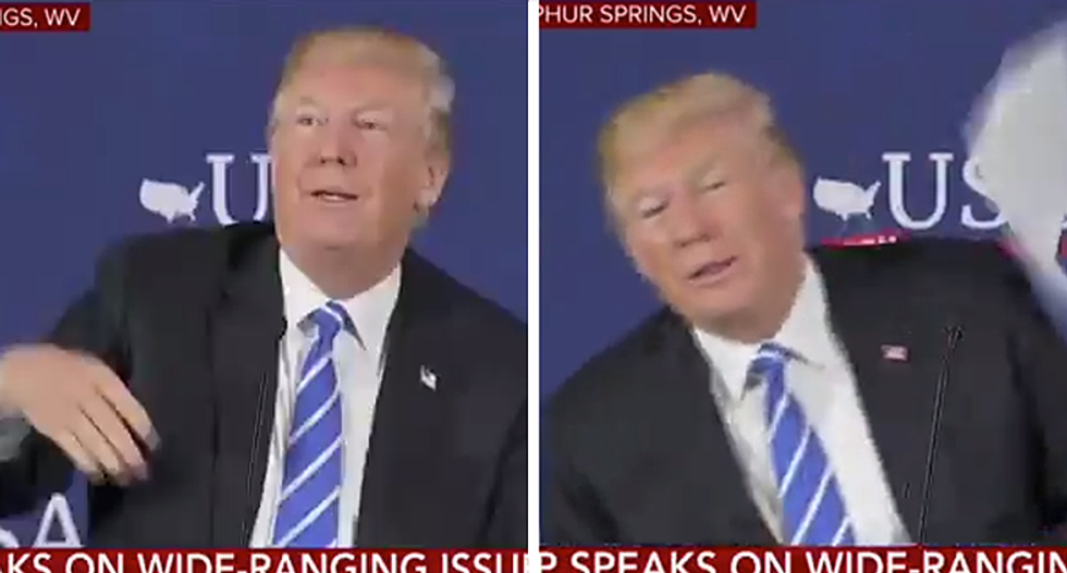 'This is boring': Trump literally tosses out his prepared remarks during tax roundtable-turned immigration rant