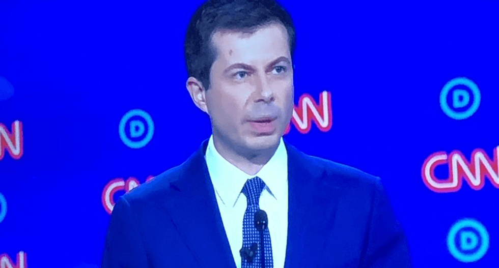 Internet freaks out about mysterious blotch on Pete Buttigieg's forehead