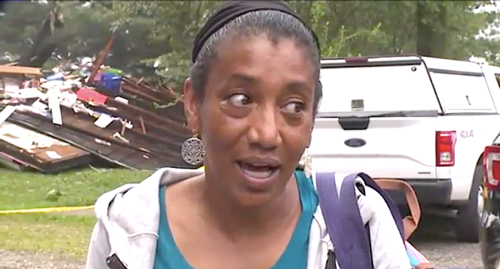 Explosion totally destroys interracial family’s home in what appears to be a shocking racist attack