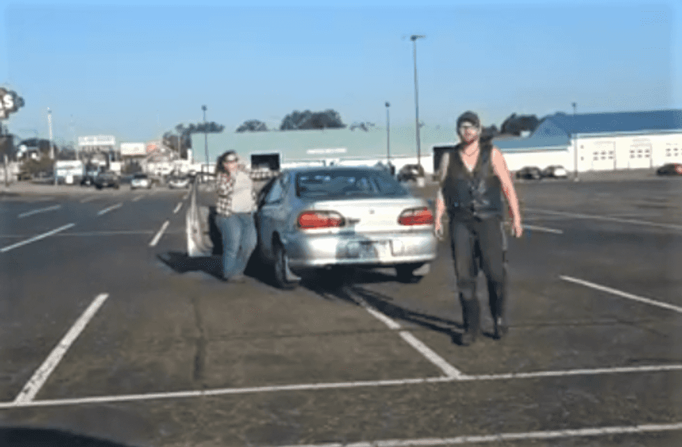 WATCH: Black woman confronts 'white power'-shouting racist who ran into her car