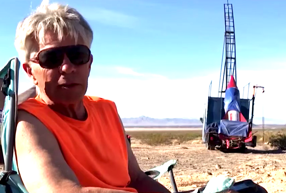 Flat Earther seeks Trump's attention with homemade rocket -- but gets thwarted by faulty Craiglist water heater