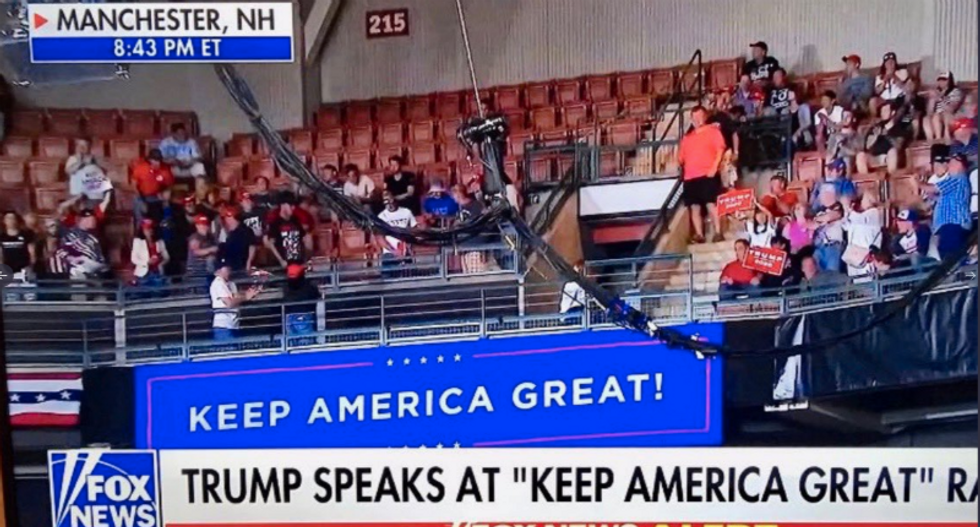 Trump bragged about the size of his crowd — but Fox News showed empty seats