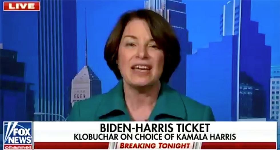 ‘That’s crap’: Amy Klobuchar rips Trump on Fox News for calling Kamala Harris ‘nasty’