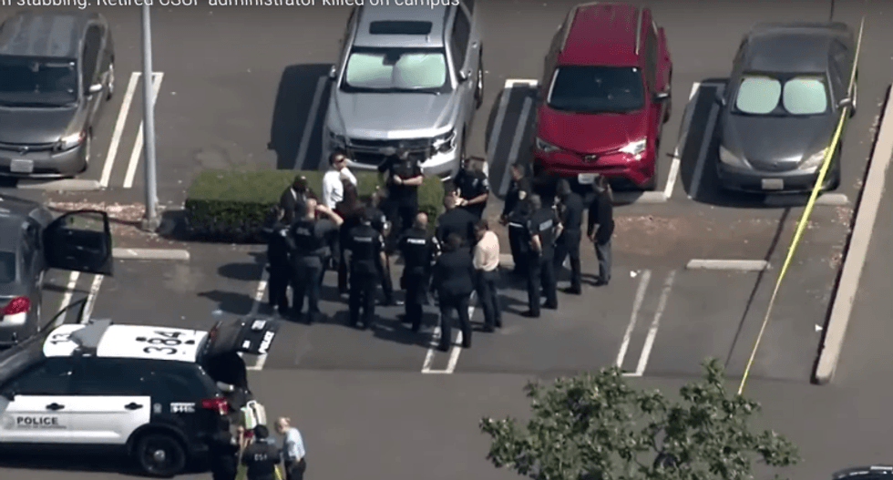 Man stabbed to death at California university -- he was also targeted with ‘incendiary device’