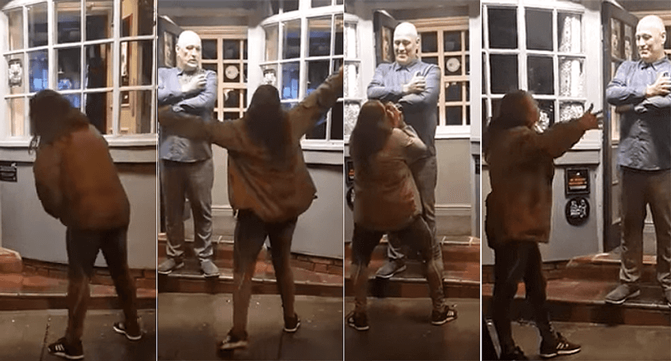 'I’ve been insulted by better': Hilarious video shows gay man perfectly handling slur-spewing drunk woman