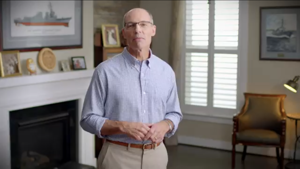 Retired admiral wallops Trump's GOP flunkies as he jumps into Senate race to unseat Iowa's Joni Ernst