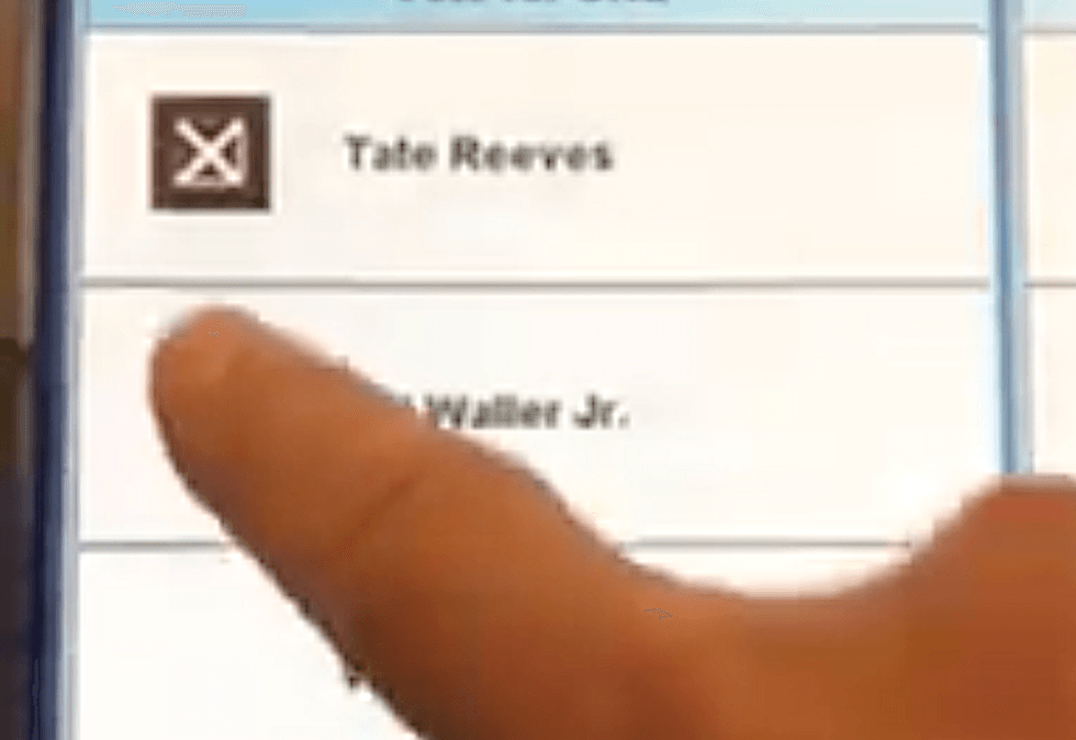 WATCH: Voting machine automatically changes selection of MS governor candidate to his opponent