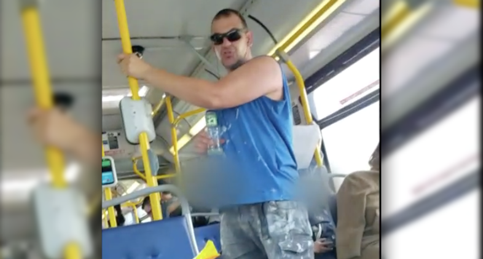 Man arrested after 'vile' racist and sexist spree -- that started on a bus and ended with assault