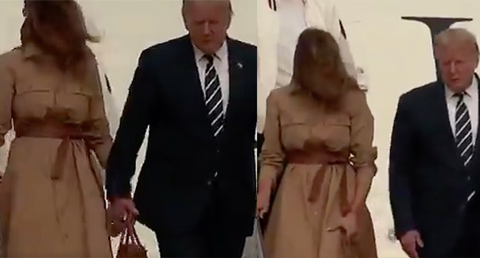 'She's voting for Biden': Trump mocked after first lady Melania pulls hand away from his again