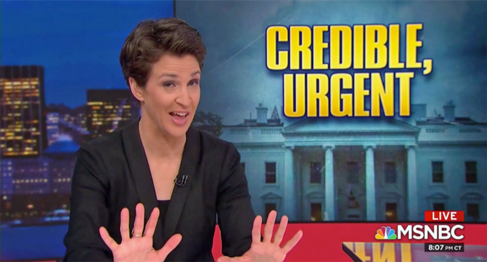 Maddow is visibly shocked Trump is claiming in court the president can’t even be investigated