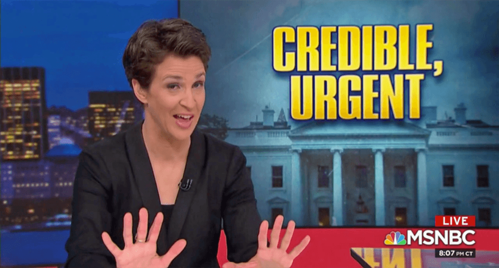 Maddow is visibly shocked Trump is claiming in court the president can’t even be investigated