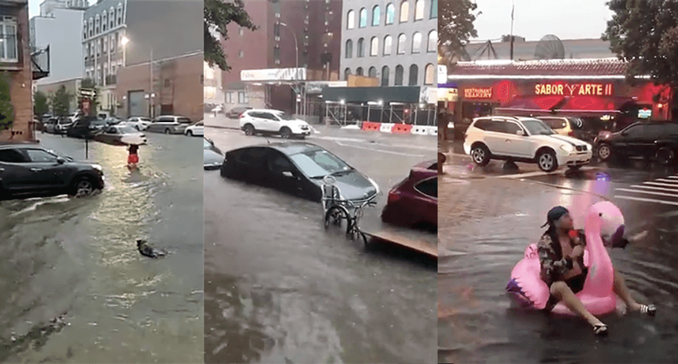 WATCH: 10 videos show massive flooding hitting Brooklyn and New Jersey after torrential downpour