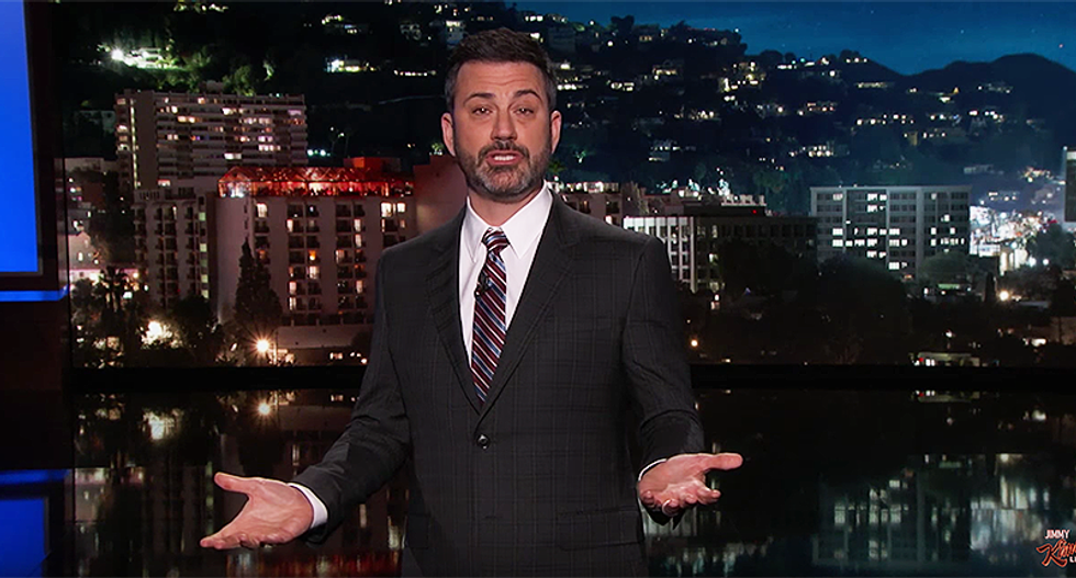 Watch: Jimmy Kimmel rips Trump and the GOP's 'allegedly Christian men' who refuse to do anything about guns