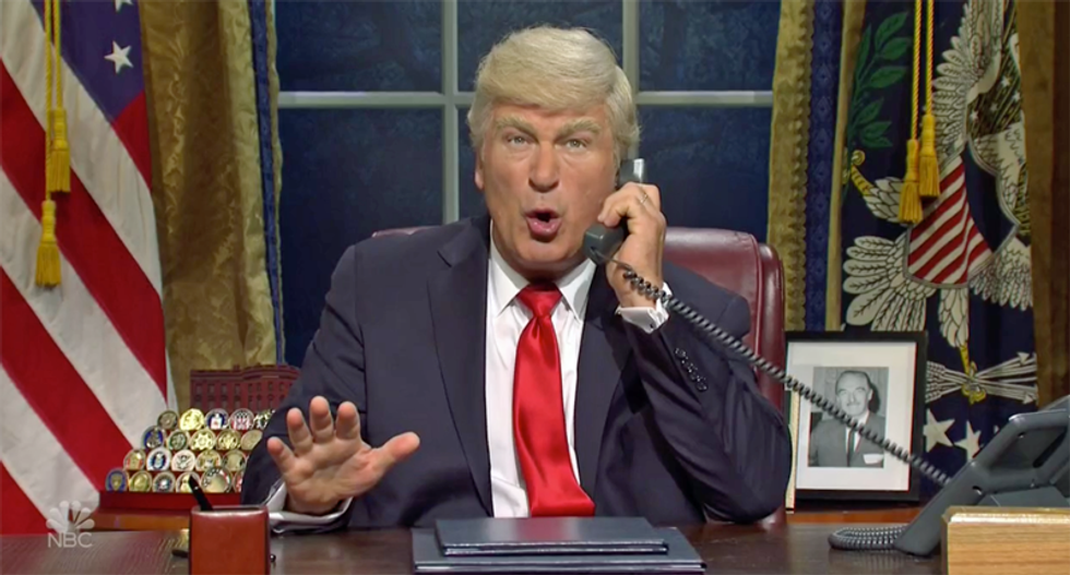 Alec Baldwin returns to SNL as Donald Trump freaking out about impeachment