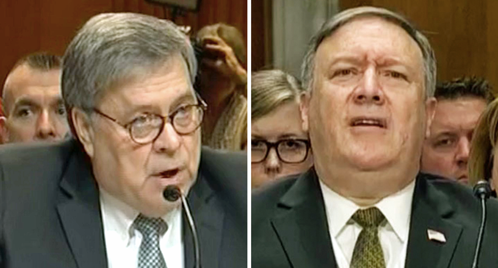 Down the rabbit hole with all of Trump's men: Barr and Pompeo go hunting to prop up the president