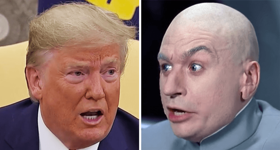 'Sharks with frickin' laser beams': Trump skewered for moat with alligators scheme along the border