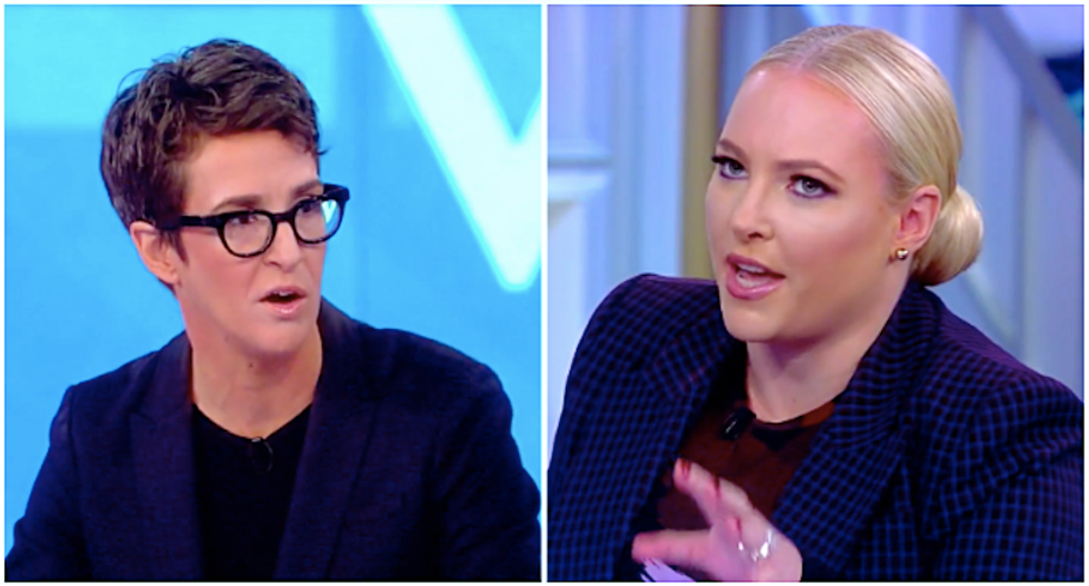 Rachel Maddow calmly destroys Meghan McCain's talking points on Adam Schiff and impeachment