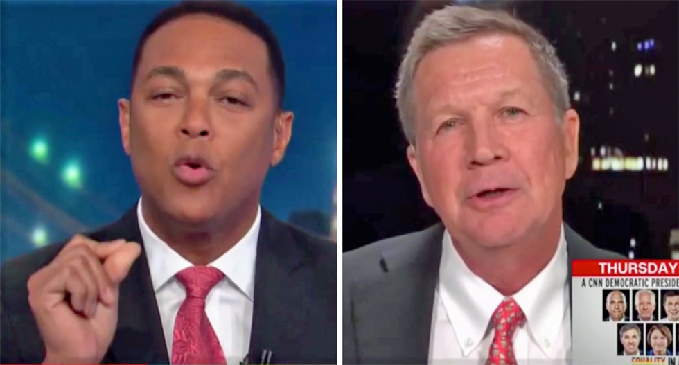 ‘You are part of the problem’: Don Lemon rips John Kasich as a Trump ‘apologist’ in heated interview
