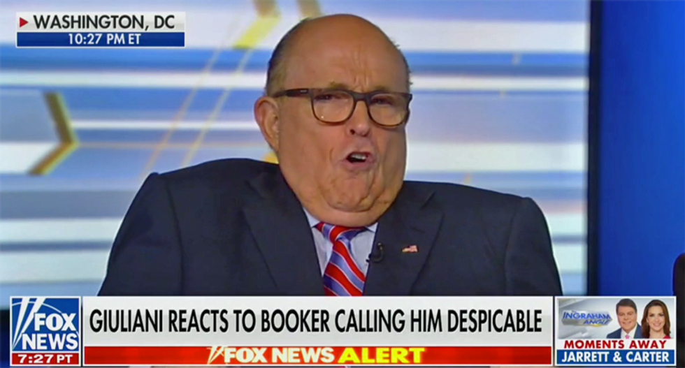 Watch Rudy Giuliani’s impersonation of Cory Booker as ‘Spartacus’