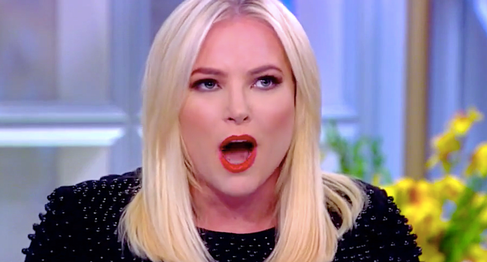 ‘I don’t care about impeachment!’ Meghan McCain sets off epic shouting match on The View as support grows for Trump’s removal