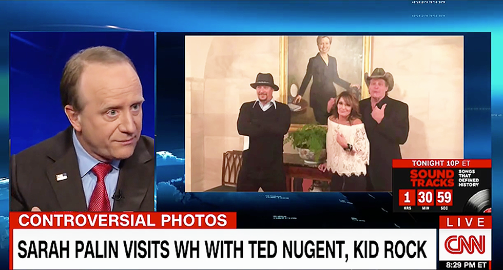 'White-trash Mount Rushmore': CNN pundit Paul Begala slams Palin, Nugent, Kid Rock pic