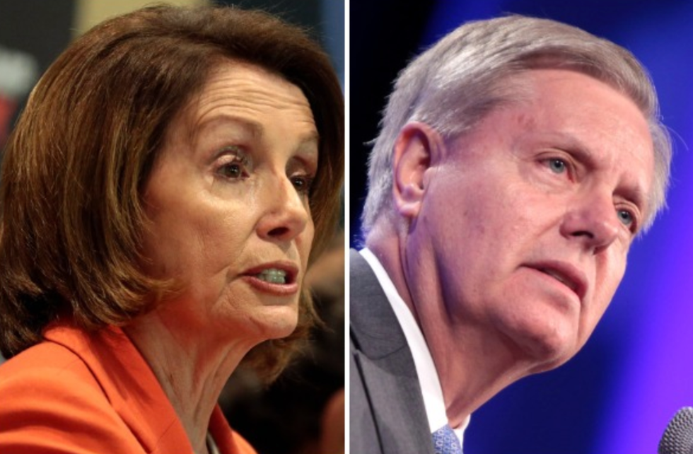 Nancy Pelosi and Lindsey Graham join forces to 'overturn Trump's dangerous decision in Syria immediately'