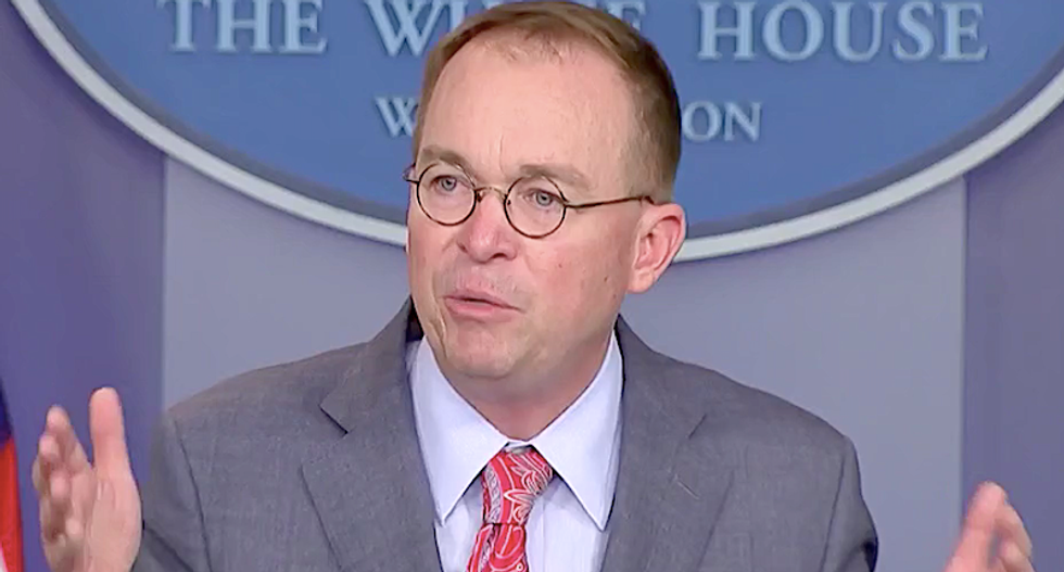 Republican analyst thinks the House Republicans are 'setting up' Mick Mulvaney to be the fall-guy for Trump
