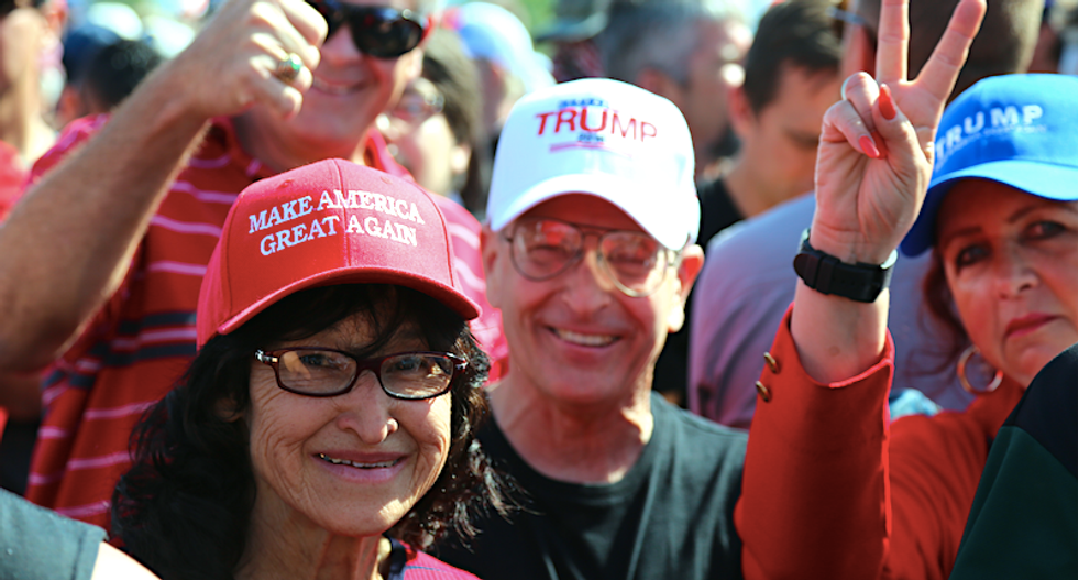 Trump believes his followers are a bunch of racist morons