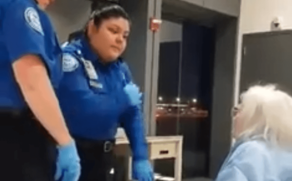 'What the h*ll do you think she's going to do?': Family furious after TSA patted down 96-year-old grandmother for 6 minutes