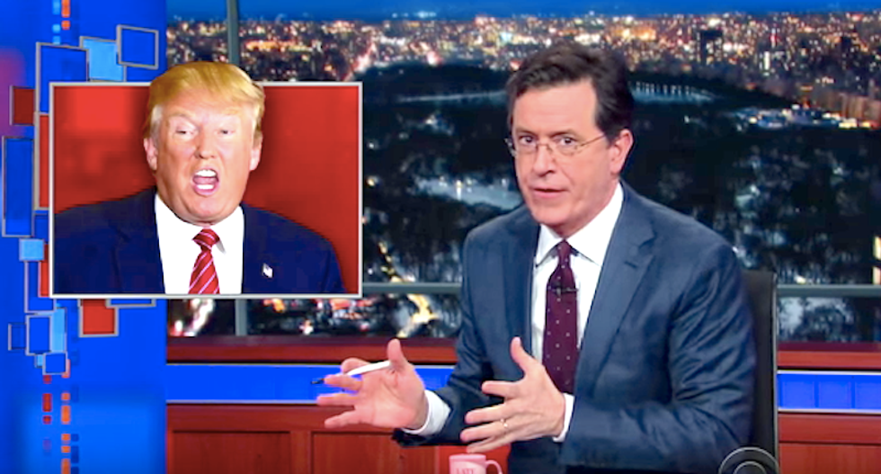 Colbert: Trump supporters don't care what Romney thinks — 'They want to feast on your flesh, Mitt'