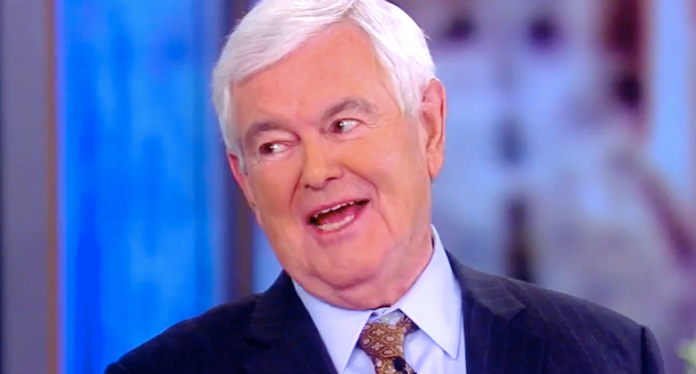 The View audience goes wild every time co-hosts school Newt Gingrich on Trump support