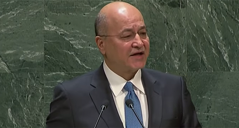 Iraqi president says he'll turn to other countries for help after United States abandons the Kurds in Syria