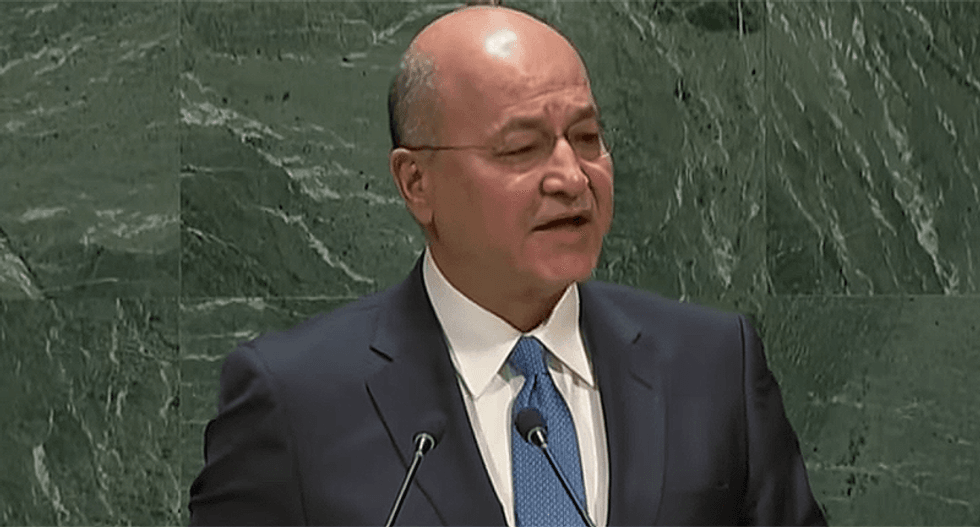 Iraqi president says he'll turn to other countries for help after United States abandons the Kurds in Syria