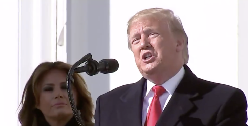 Trump whines about impeachment as he celebrates the Washington Nationals' World Series win
